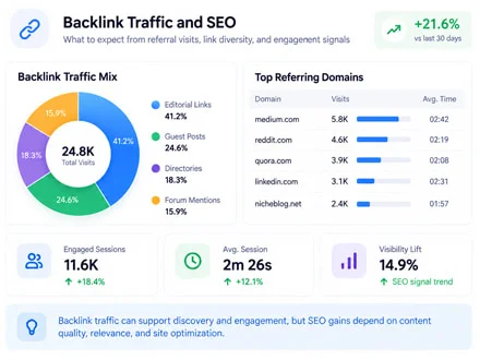 Website traffic illustration