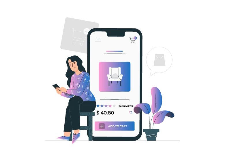 simple ecommerce navigation and product search