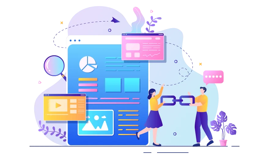 The thematic connection between the two websites