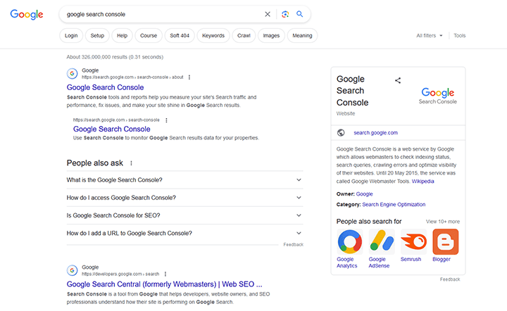 Installing Google Search Console