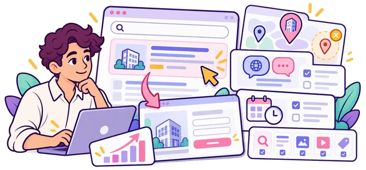 Matching Search campaign locations, language and schedule to the service area