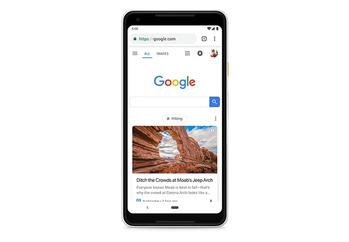 Google Discover personalized content feed