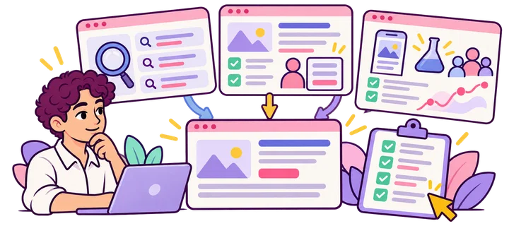 Combining search eligibility, onsite actions and page-experience evidence in a free SEO workflow