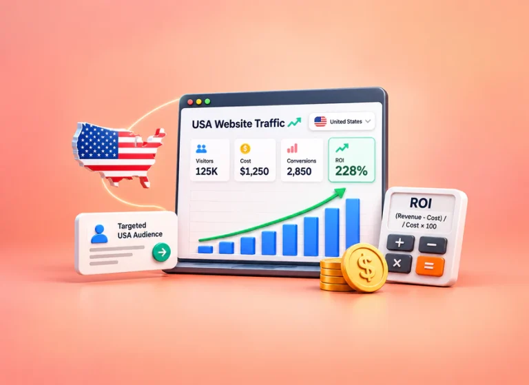 Buy USA Website Traffic: How to Calculate Campaign ROI