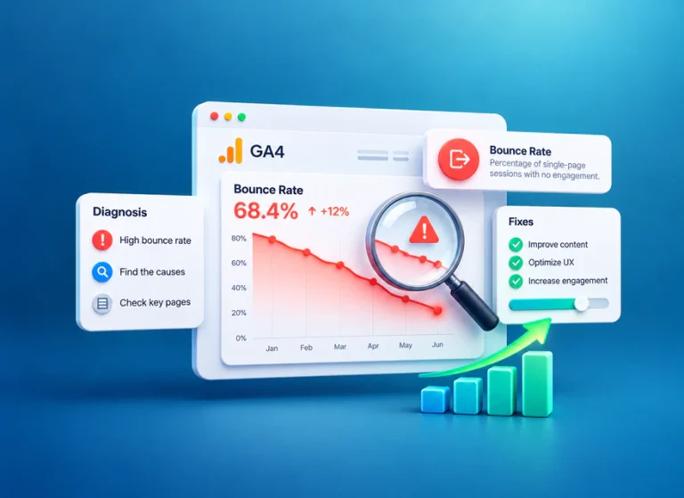 Bounce Rate and SEO: GA4 Definition, Diagnosis and Fixes
