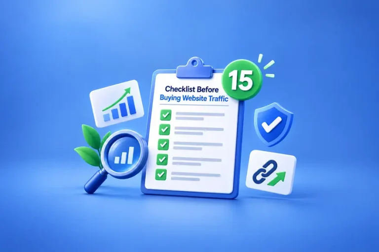 Checklist Before Buying Website Traffic: 15 Checks