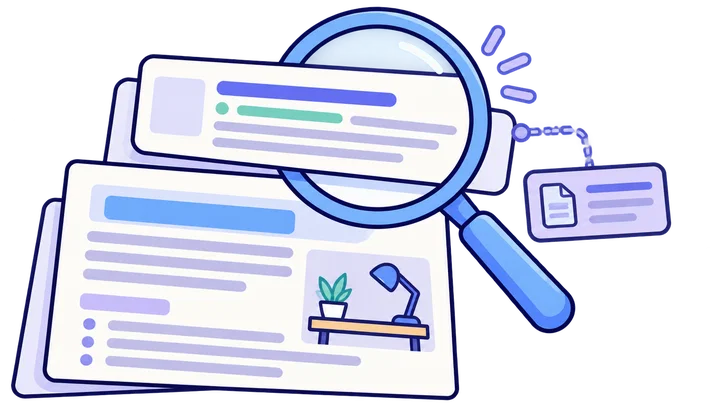 A public search-result snippet compared with the landing page heading and on-page content.