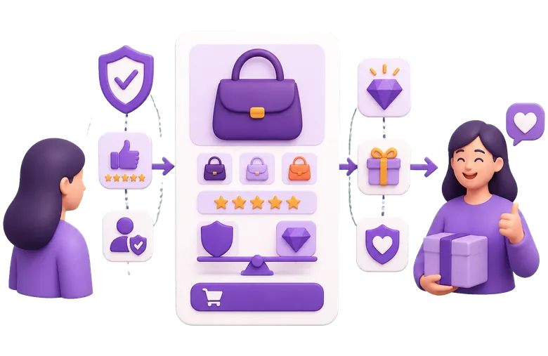 Website trust signals and perceived value