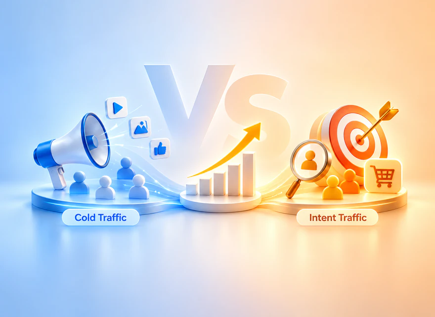 Cold Traffic vs Intent Traffic: What Drives US Revenue?