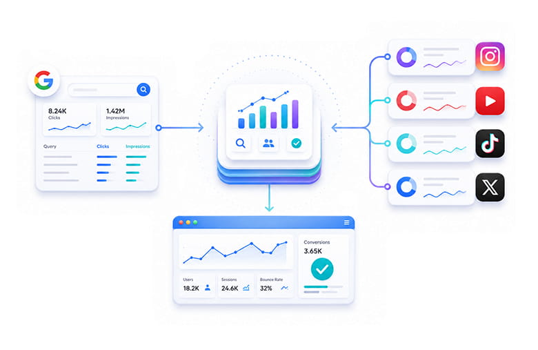 Compare Performance Across Multiple Social Media Platforms