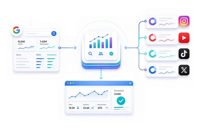 Compare Performance Across Multiple Social Media Platforms