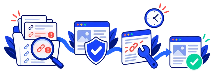 Negative SEO response workflow from evidence review to security fixes and validation