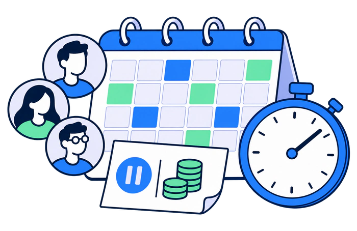 Planning an A/B test sample, calendar window, duration, and stopping budget