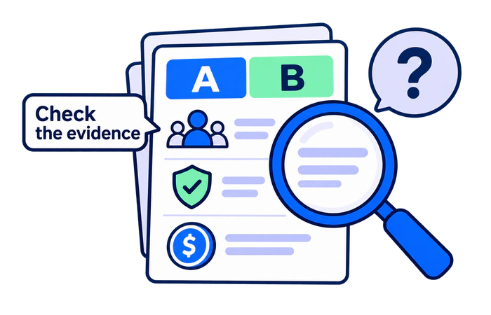 Checking participant balance, guardrails, uncertainty, and business value before deciding