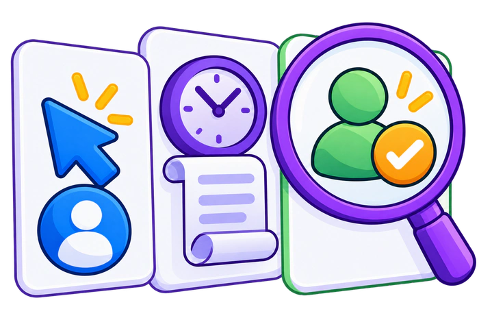 Reviewing clicks, engagement time, and validated visitor outcomes as distinct metrics