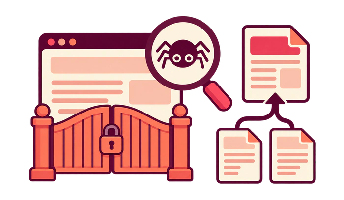 Investigating access barriers, crawling restrictions, and page indexing