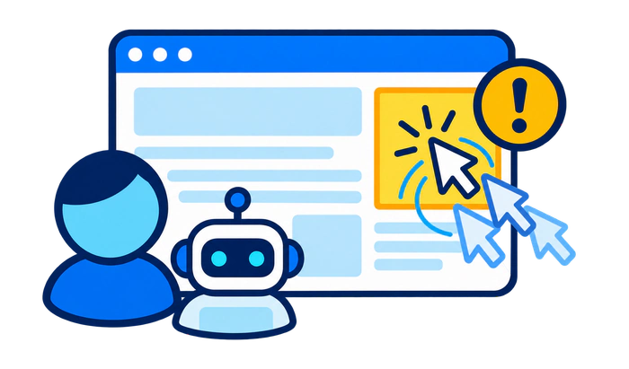 Human visits, automated traffic, and repeated ad clicks that may indicate invalid traffic