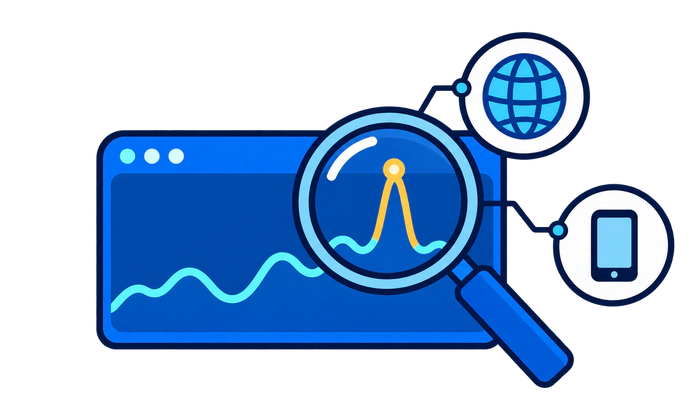 Investigating a sudden traffic spike across locations and devices